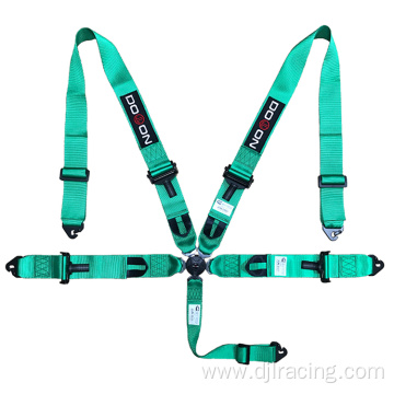 Racing harness safety belt seat with camlock